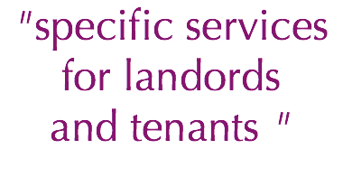 "specific services for landords and tenants "